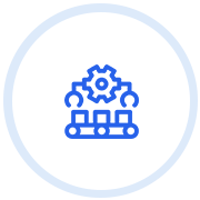 Step 3 · Production / Preparation<br>Production or preparation as per<br>confirmed specifications